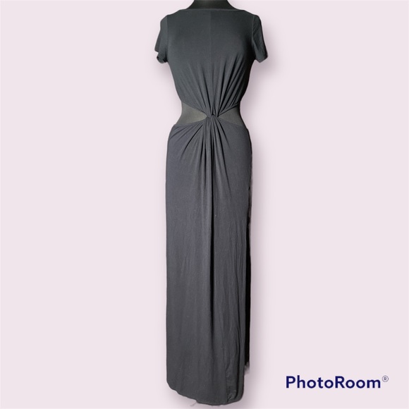 Blue Life Black Cutout Maxi Dress Size S - Picture 1 of 4